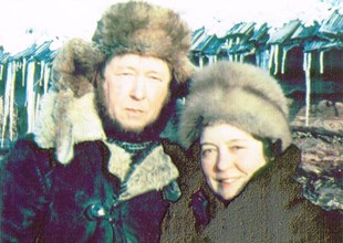 Наталья Решетовская и Александр Солженицын в Давыдово близ Солотчи